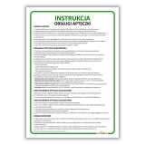 Instrukcja obsługi apteczki 30x21 cm Limako | Tablica BHP pierwsza pomoc 